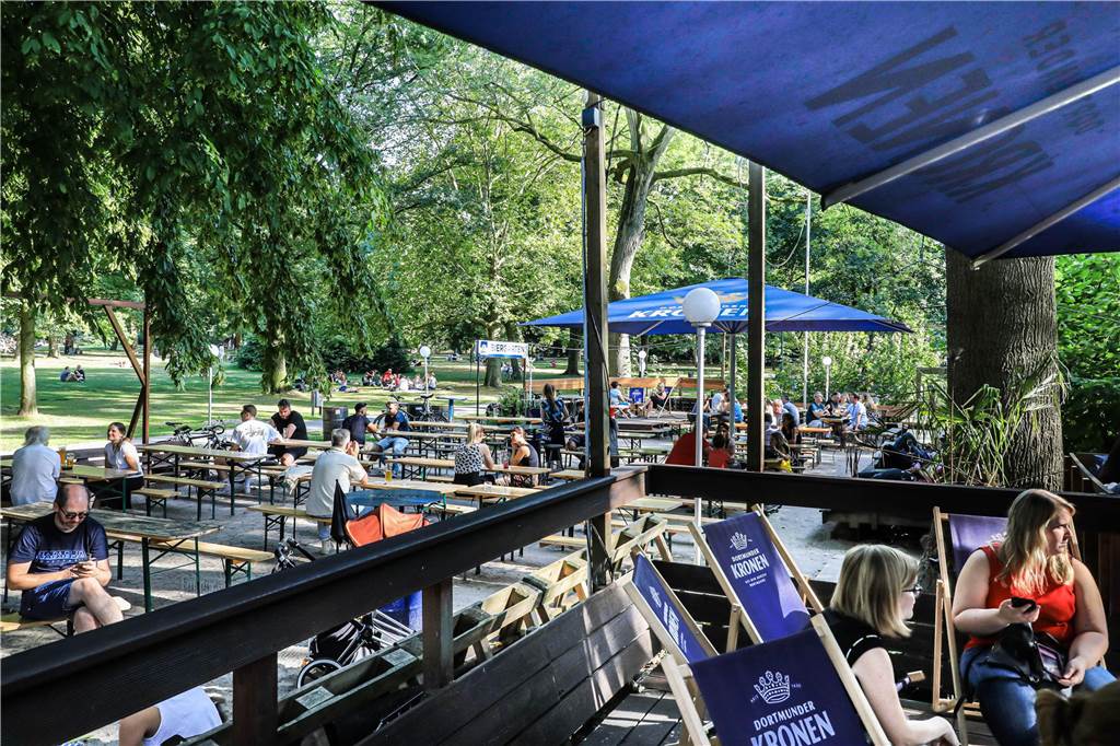Das Café Erdmann war einer von drei Biergärten in Dortmund, die die Berliner für ihren Test berücksichtigt haben.