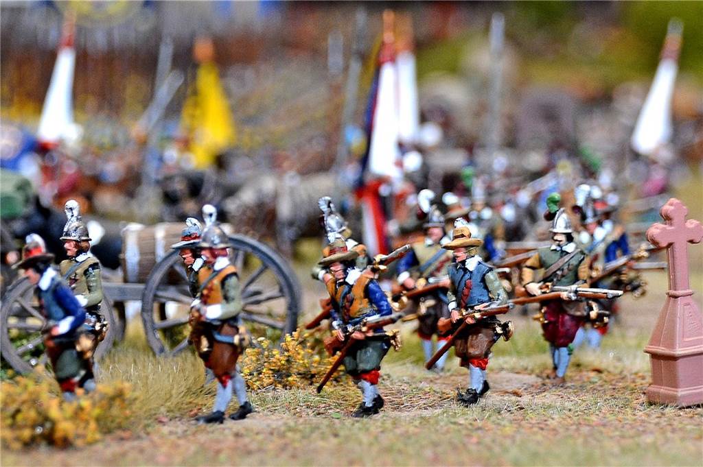 Fahrradroute, Buch und Bier: 2023 jährt sich die Schlacht bei Stadtlohn zum 400. Mal Diorama der Schlacht bei Stadtlohn mit 16.000 Modelfiguren