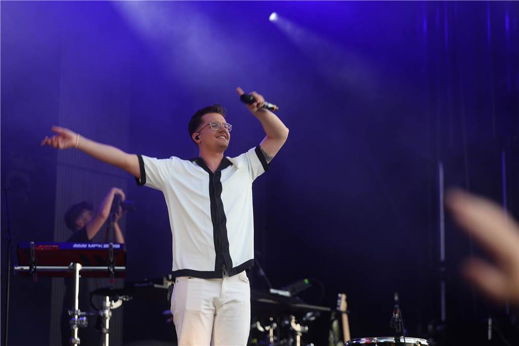Besucherrekord beim diesjährigen Brunnenfestival in Lünen Das DJ-Duo "YouNotUs" sorgte für großartige Stimmung.