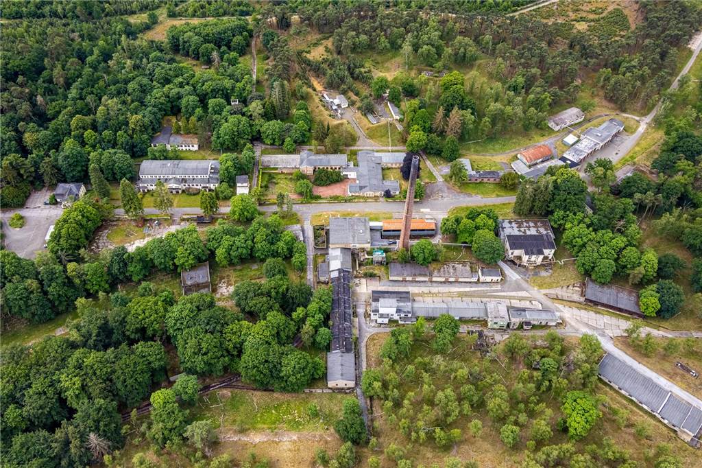 „Leuchtturm“-Projekte für grünen Wasserstoff kommen aus Haltern Das ehemalige Wasag-Gelände aus der Luft