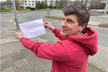 Das Ende des Altstadtrings an der Bochumer Straße würde sich Christoph Kirchhelle ganz anders wünschen: Er stellt sich hier einen Kreisverkehr statt der Ampel vor.