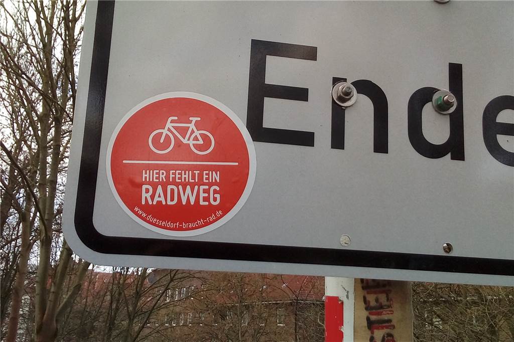 Bananenradweg: Entscheidung über Weiterbau fällt am Mittwoch Das Ende des Radwegs wird bedauert.