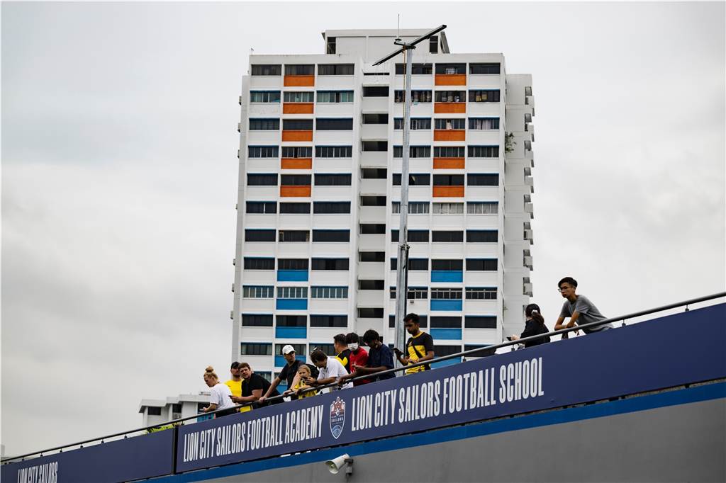 Das erste BVB-Training in Singapur.
