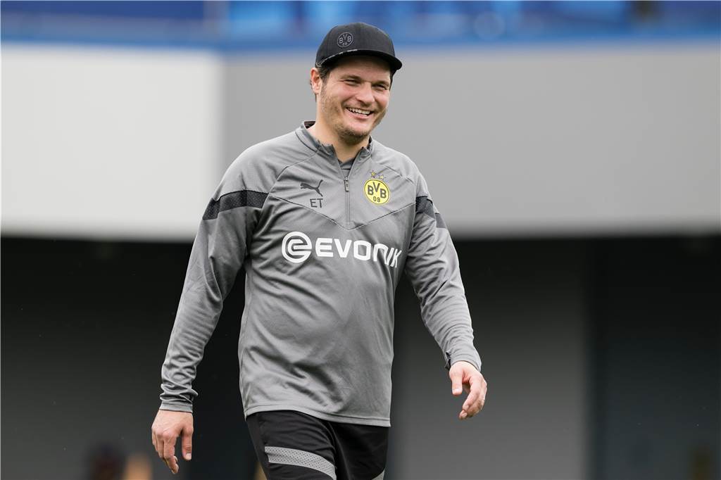 Das erste BVB-Training in Singapur.