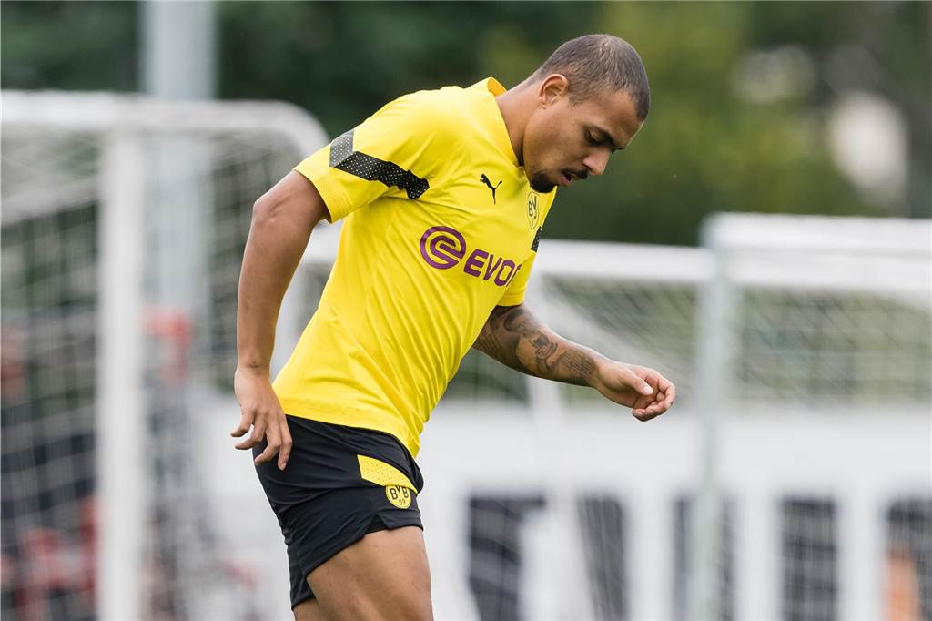 Das erste BVB-Training in Singapur.