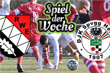 Das erste Spiel der Woche im März war die Partie zwischen dem SV Rot-Weiß Erkenschwick und der DJK Spvgg. Herten.