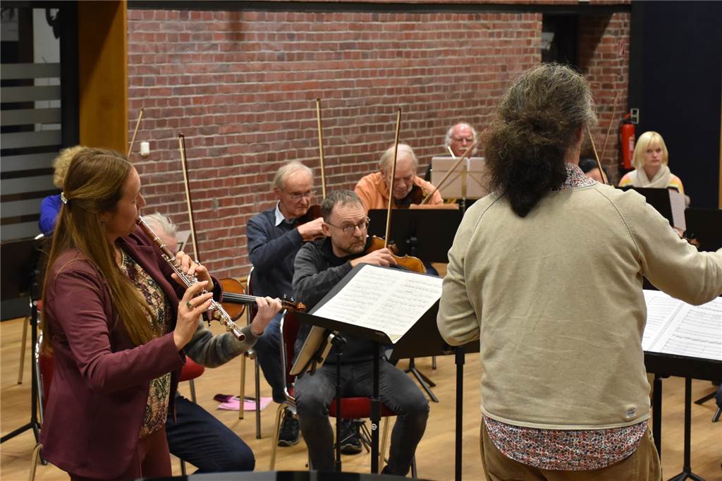 Das Euregio Symphonie-Orchester feiert sein 40. Jahreskonzert Probe Euregio-Symphonie-Orchester