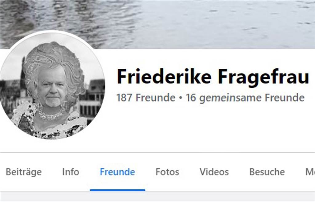Fake-Profile aufgetaucht: Friedhelm Fragemann vermutet Racheaktion Das Fake-Profil von Friederike Fragefrau bei Facebook