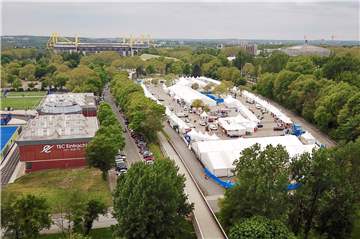 Das Festival-Gelände am Remydamm in Dortmund.
