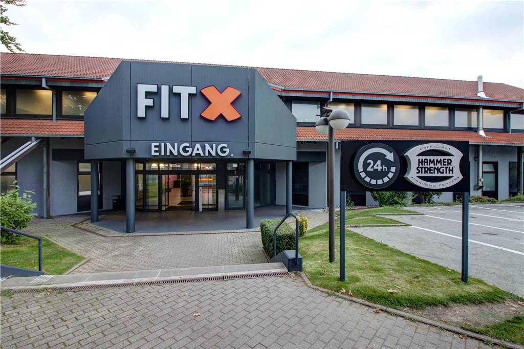 Der Eingangsbereich des FitX-Studios in Dortmund-Kley 