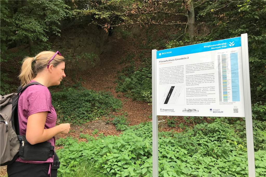Wandern im Ruhrgebiet - unser Tipp für eine vierstündige Route Das Flöz Girondelle in der Nähe des Kemnader Sees.