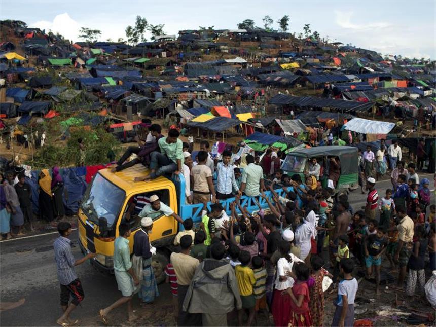 Das Flüchtlingslager Thenkhali in Cox?s Bazar (Bangladesch). Foto: Km Asad