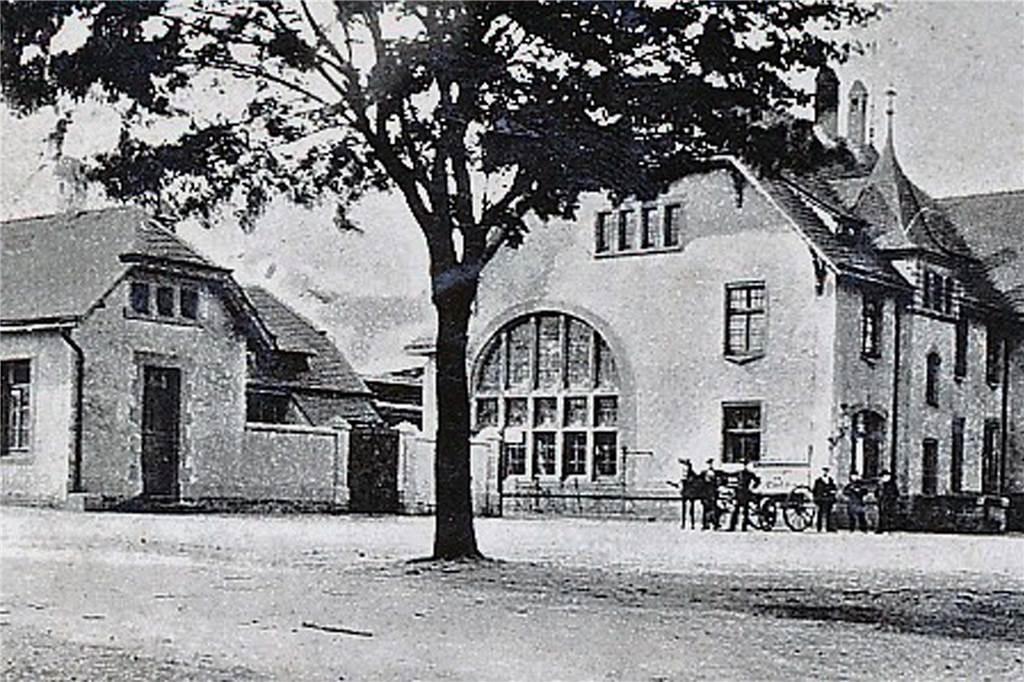 Die abenteuerliche Flucht eines britischen Soldaten endete in Haltern Das Foto zeigt den Halterner Bahnhof im Jahr 1913.
