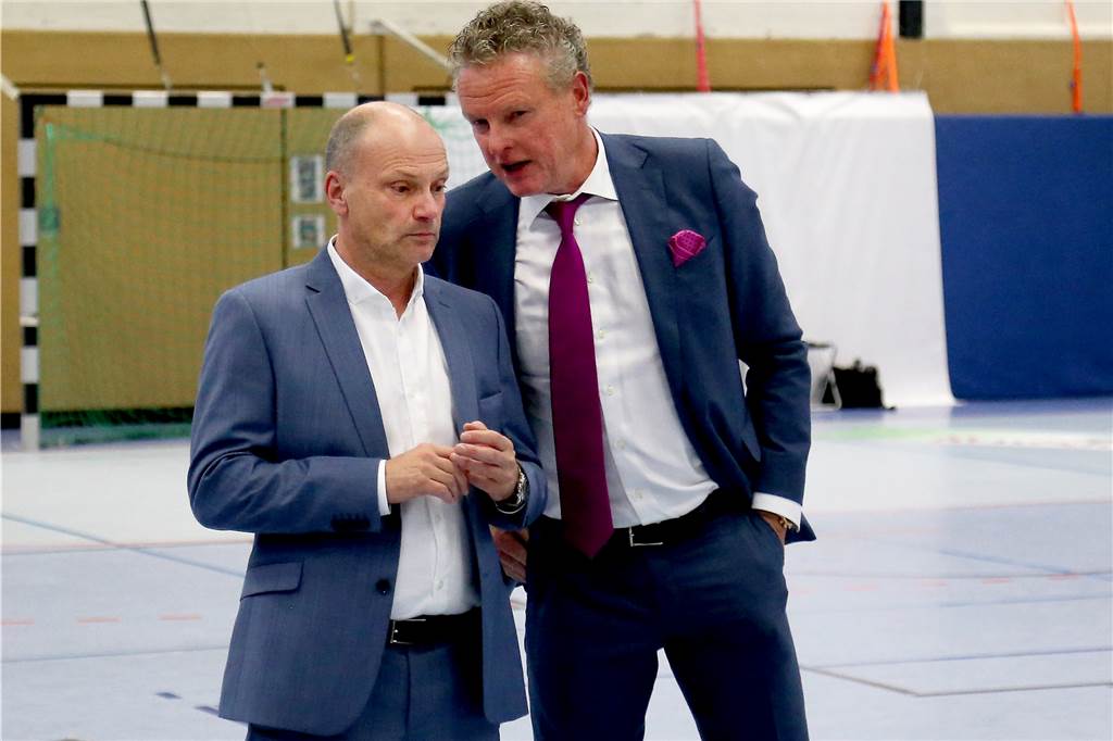 BVB: Nächste Spielerin verlässt den Klub, Verantwortliche sehen sich gut gerüstet Das Führungsduo von Borussia Dortmunds Handballabteilung: Andreas Heiermann (r.) und Andreas Bartels.