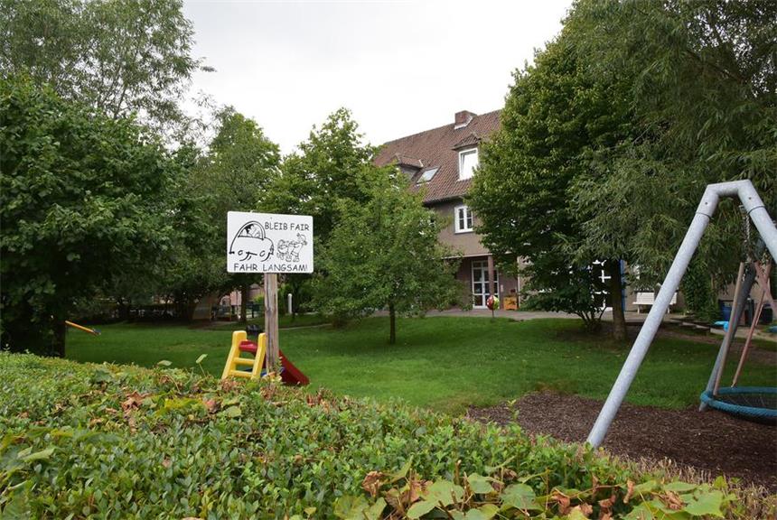 Millioneninvestition für neue Kita-Plätze in Lünen Das Gelände der Kita „Kleiner Kreisel“ in der Schulstraße ist einer der beiden von der Stadt ausgewählten Ausbaustandorte.