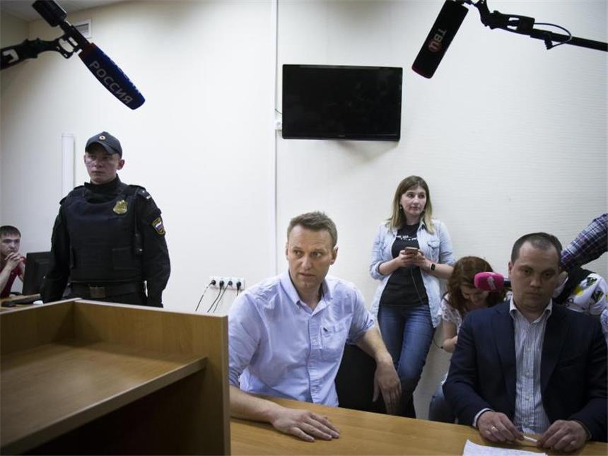 30 Tage Arrest: Nawalny will in Berufung gehen Das Gericht lehnte mehrere Anträge der Verteidigung ab. Foto: Alexander Zemlianichenko