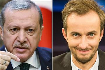 Das Gesetz war in die Schlagzeilen geraten, nachdem der türkische Präsident (l) auf Basis dieses Paragrafen gegen Fernsehmoderator Jan Böhmermann vorgegangen war. Foto: Presidential Press Office/Spata