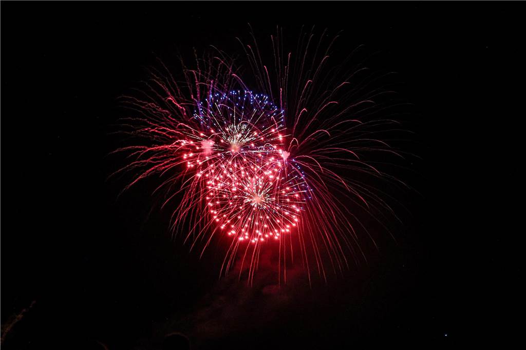 Das große Feuerwerk war auch in diesem Jahr wieder das Highlight des Lichterfests im Westfalenpark.
