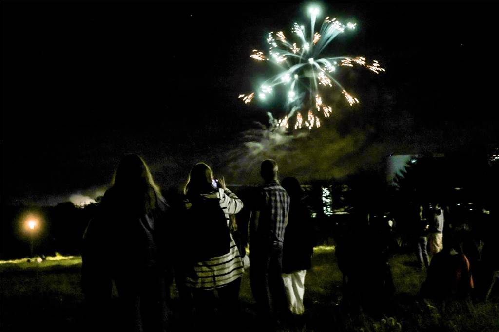Das große Feuerwerk war auch in diesem Jahr wieder das Highlight des Lichterfests im Westfalenpark.