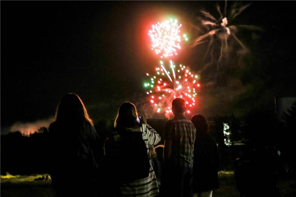 Das große Feuerwerk war auch in diesem Jahr wieder das Highlight des Lichterfests im Westfalenpark.