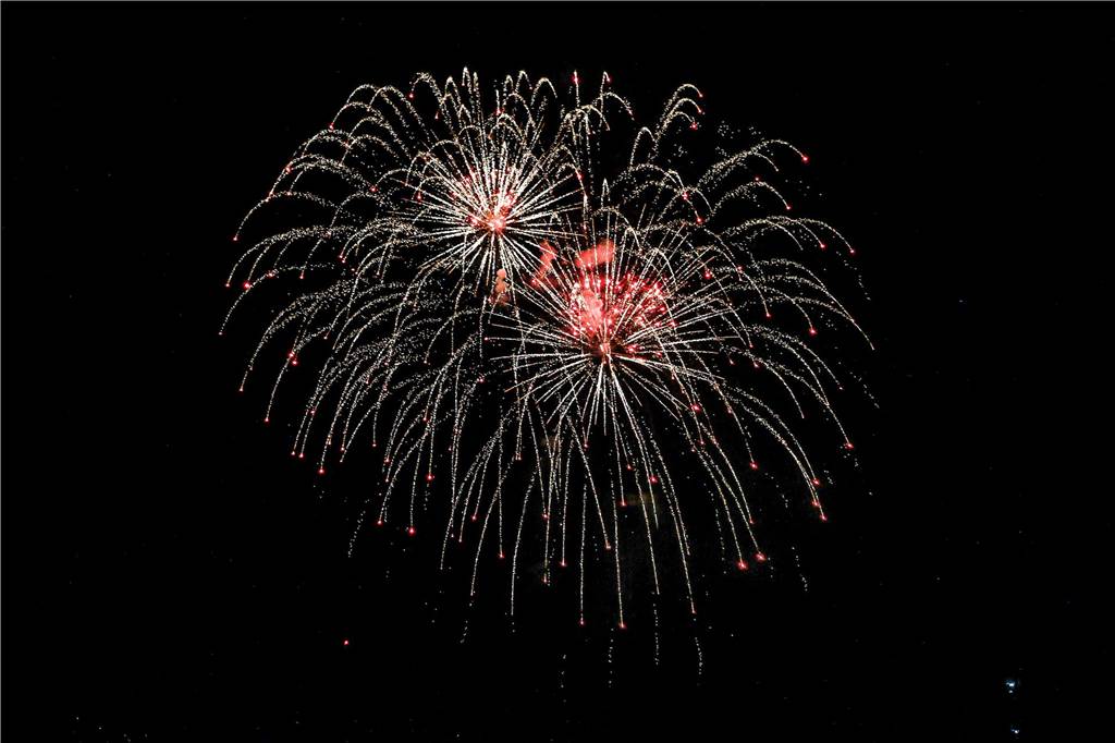 Das große Feuerwerk war auch in diesem Jahr wieder das Highlight des Lichterfests im Westfalenpark.