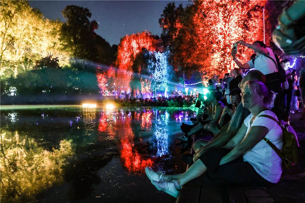 Das große Highlight war die Lasershow am Abend.