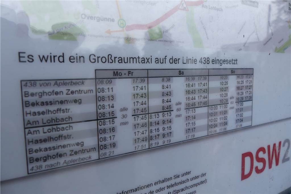 Baustelle Overgünne: Ersatzverkehr fährt - aber nicht für Schulkinder Das Großraumtaxi ist, so die DSW21, vor allem für Menschen mit eingeschränkter Mobilität vorgesehen.