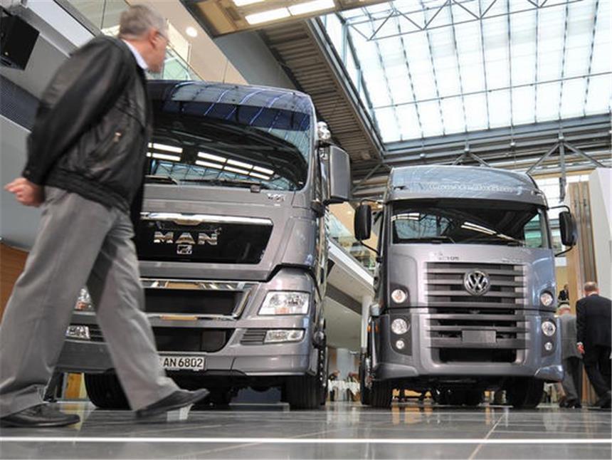 Lastwagengeschäft erholt sich Das Interesse der Kunden an schweren Lastwagen aus Deutschland ist spürbar gestiegen.