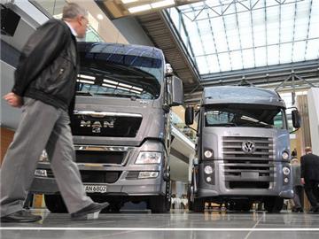 Das Interesse der Kunden an schweren Lastwagen aus Deutschland ist spürbar gestiegen.