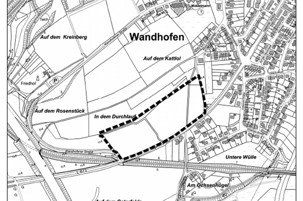 Theodor-Fleitmann-Gesamtschule: Stadt plant Gutachten für 30.000 Euro Das ist der Bereich des neuen Bebauungsplans. Hier soll die Schule gebaut werden.