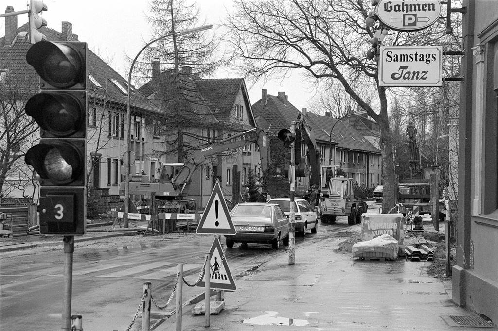 Das ist der Gasthof Dieckmann an der Gahmener Straße 1990.