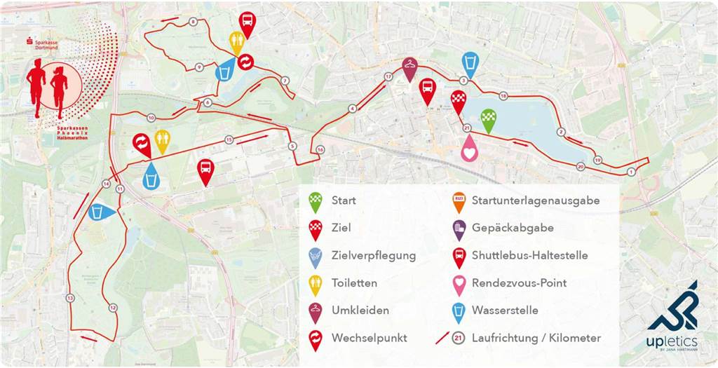 Großer Rekord, viele Highlights & tausende Zuschauer: Alle Infos zum Phoenix-Halbmarathon Die Strecke
