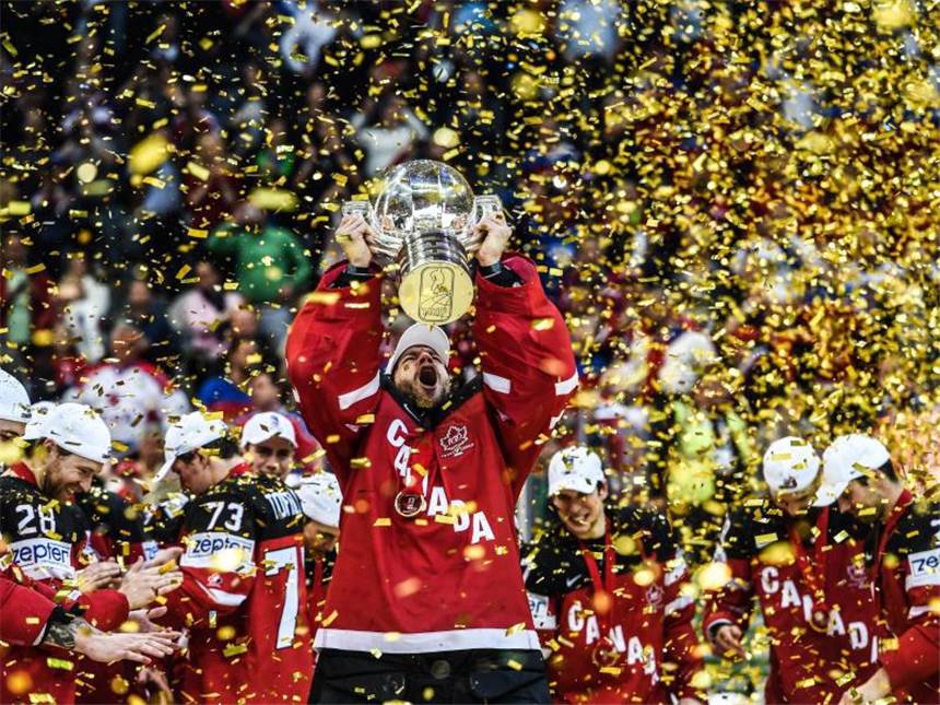 WM-Turnier der Wiedergutmachung und Stars der Zukunft Das kanadische Team will den WM-Titel verteidigen. Foto: Filip Singer
