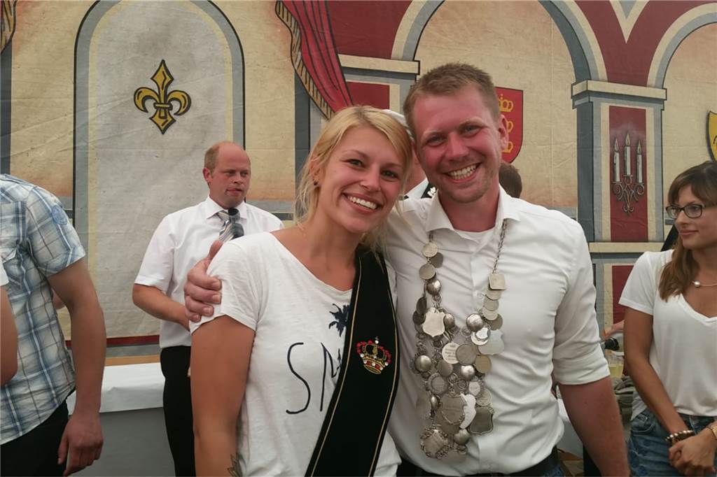 Schützenfeste in Haltern abgesagt: Gedrückte Stimmung und neue Pläne Das Königspaar der Schützengemeinschaft Freiheit: Lara Schirmer und Moritz Schrief