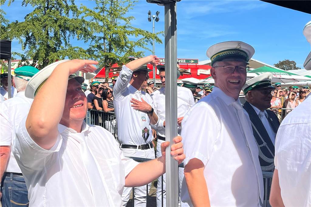 Das Königsschießen bot spannende Unterhaltung.