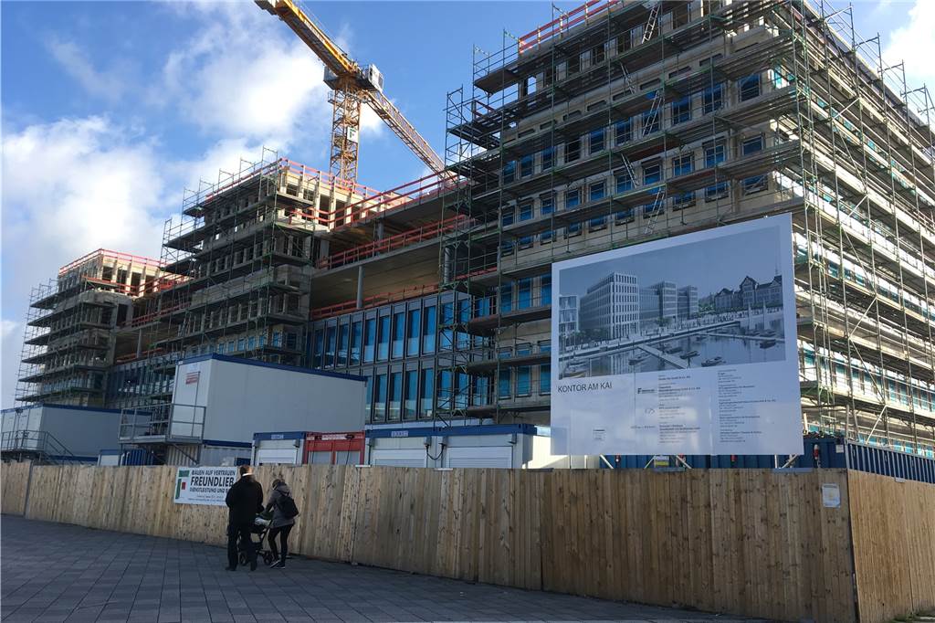 Phoenix-See, Wilo, Hauptbahnhof: So geht es auf Dortmunds größten Baustellen weiter Das Kontor am Kai am Phoenix-See kann bald Richtfest feiern.