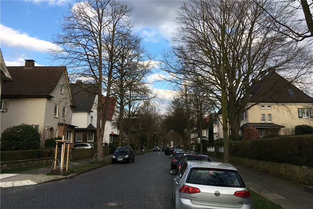 Zu viel Verkehr und zu wenige Parkplätze nerven die Anwohner in der Gartenstadt Das Kopfsteinpflaster ist nicht für starken Verkehr geeignet.