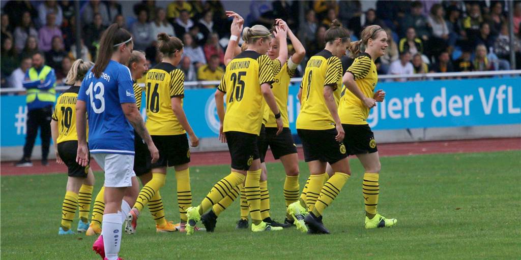 Saisonauftakt in Schwarz-Gelb: BVB kommt wieder ins Kamener Jahnstadion Das letzte Spiel der Damen des VfL Kamen gegen die BVB Frauen endete in einem 0:3.
