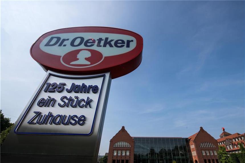 Dr. Oetker plant Übernahme in Ägypten Das Logo des Bielefelder Lebensmittelherstellers Dr. Oetker. Foto: Bernd Thissen/Archiv