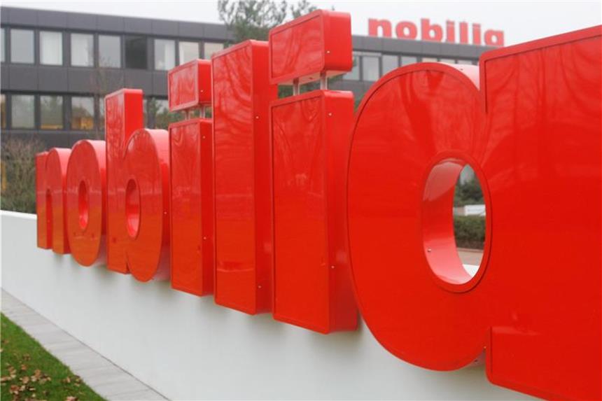 Nobilia kauft Tochter vom insolventen Küchenbauer Alno Das Logo des Küchenherstellers Nobilia. Foto: Bernd Thissen/Archiv