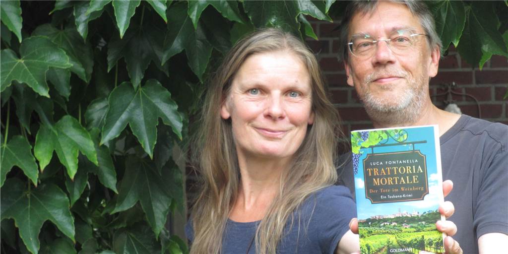 Neuer Toskana-Krimi von Lüner Autoren: Spurensuche zum Toten im Weinberg Das Lüner Autoren-Duo Jutta Wieloch und Dirk Husemann hat den zweiten Band seiner Toskana-Krimiserie auf den Markt gebracht. Unter dem Pseudonym Luca Fontanella ist jetzt "Trattoria Mortale - Der Tote im Weinberg" erschienen.
