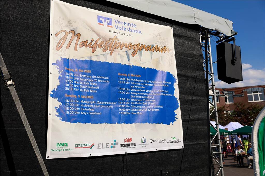 Das Maifest lockte bei bestem Wetter viele Besucherinnen und Besucher nach Kirchhellen. 
