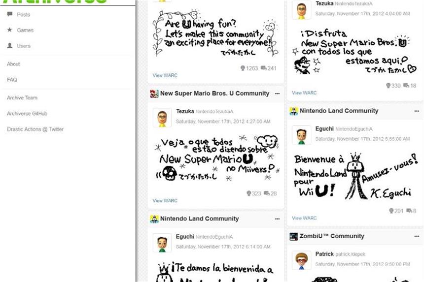 Abgeschaltetes soziales Netzwerk von Nintendo durchstöbern Das Miiverse wurde im November 2017 abgeschaltet - jetzt können es Interessierte wieder durchstöbern. Foto: https://archiverse.guide/dpa-tmn