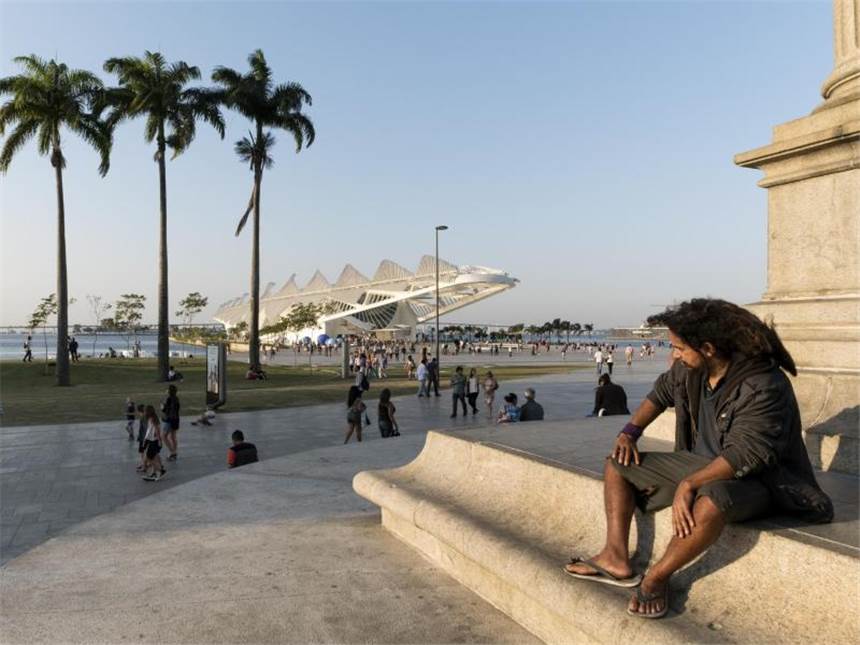 Rios «neue Welt» und das Sklavenerbe Das «Museu do Amanhã» (Museum von Morgen) wurde vom spanischen Architekten Santiago Calatrava entworfen. Foto: Peter Bauza