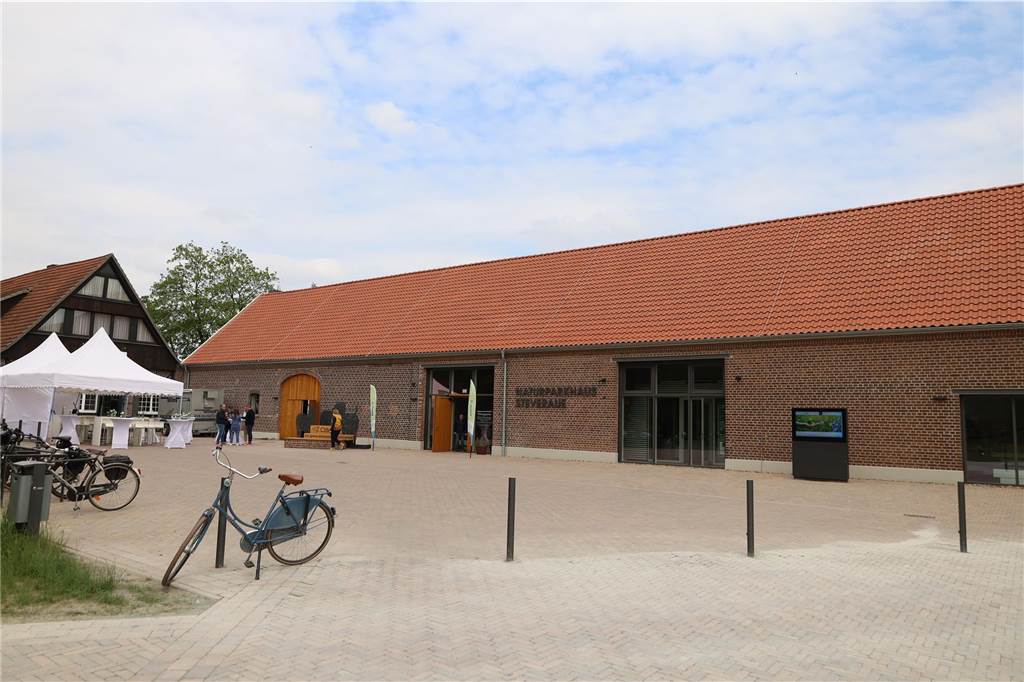Eröffnung des Naturparkhauses Füchtelner Mühle: So sieht Olfens neues Besucherzentrum aus Das Naturparkhaus als Tor zum Hohe Mark Naturpark.