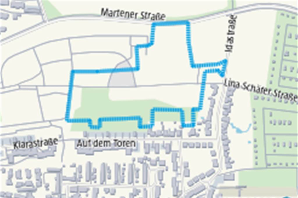 Im Dortmunder Westen entsteht ein neues Baugebiet mit 200 Wohneinheiten Das neue Baugebiet ist inklusive der Ausgleichflächen 5,7 Hektar groß.