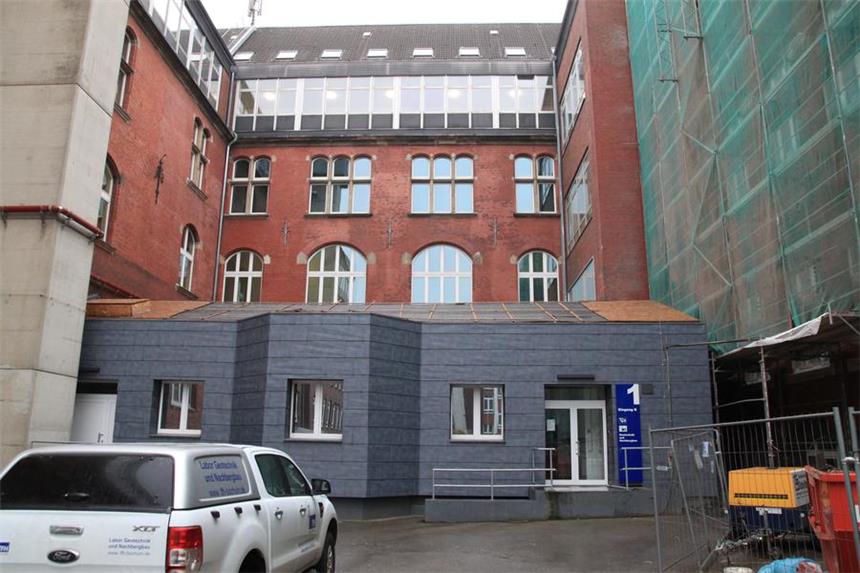 Forschung für die Zukunft nach dem Bergbau Das neue Forschungszentrum ist in der früheren Hausmeisterei der TFH untergebracht.