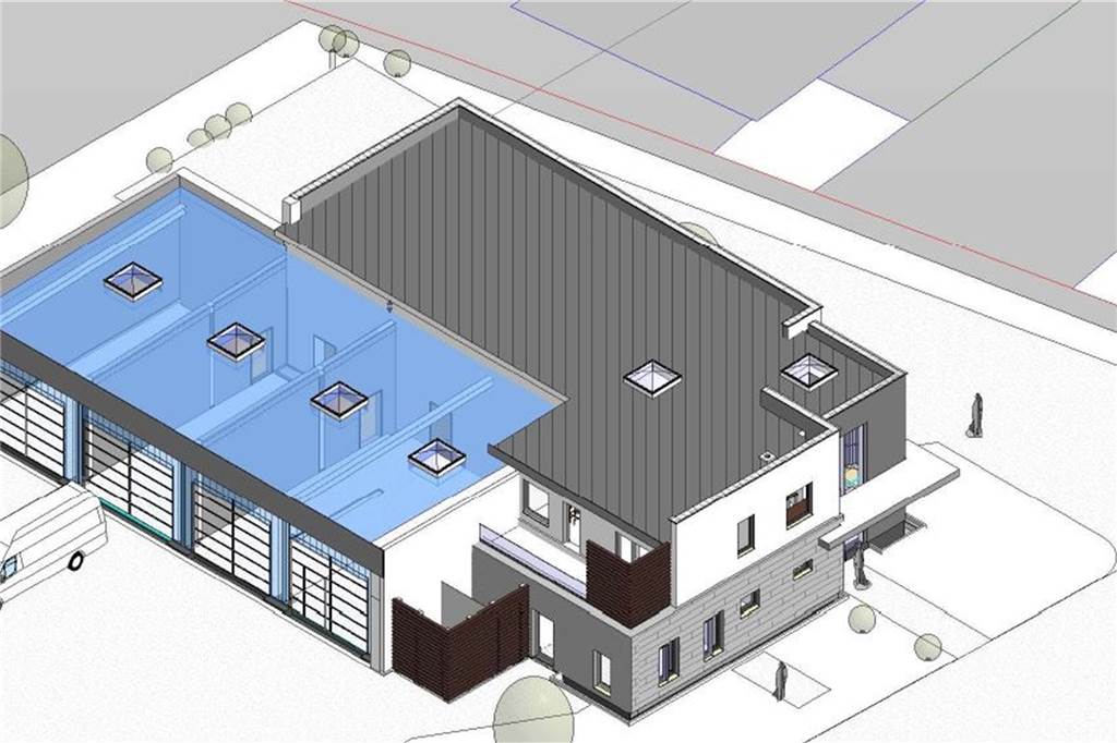 Mit dem Spatenstich fällt der Startschuss für den Bau der neuen Ascheberger Rettungswache Das neue Gebäude besteht aus eine Fahrzeughalle mit vier Stellplätzen sowie einem zweigeschossigen Sozialtrakt.