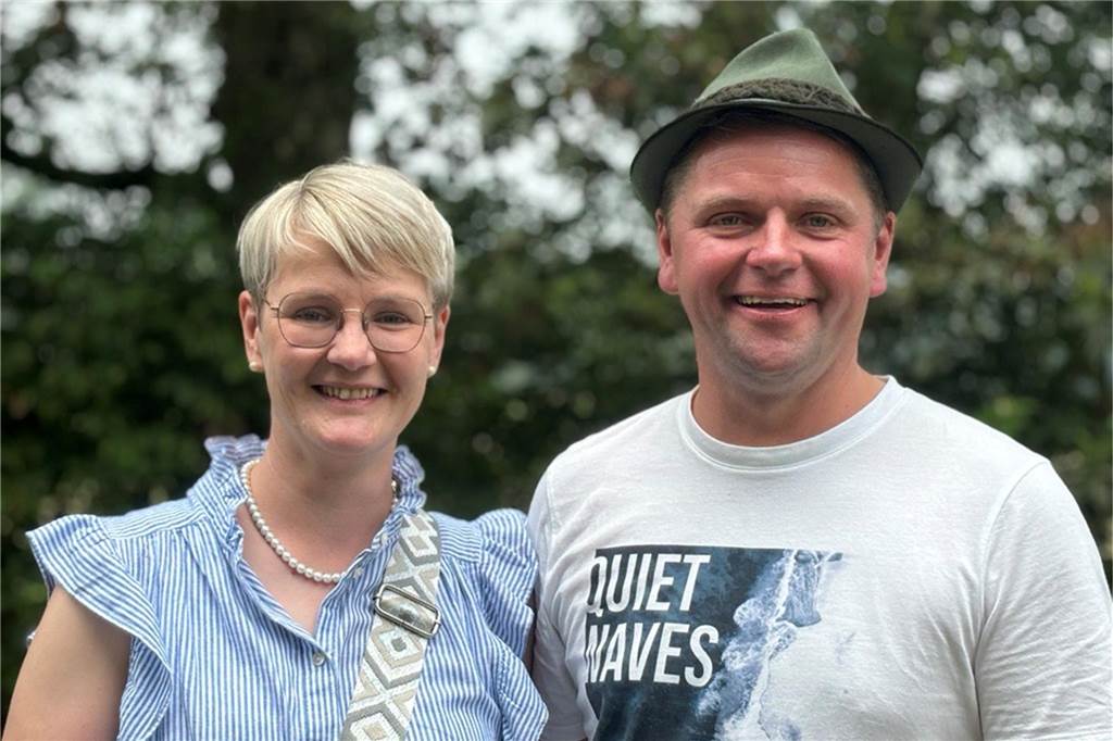Blitzpartie beim Vogelschießen in Wendfeld: König aus Brink Das neue Königspaar des Schützenvereins Wendfeld: Anne Große Frericks und Christoph Rülfing.