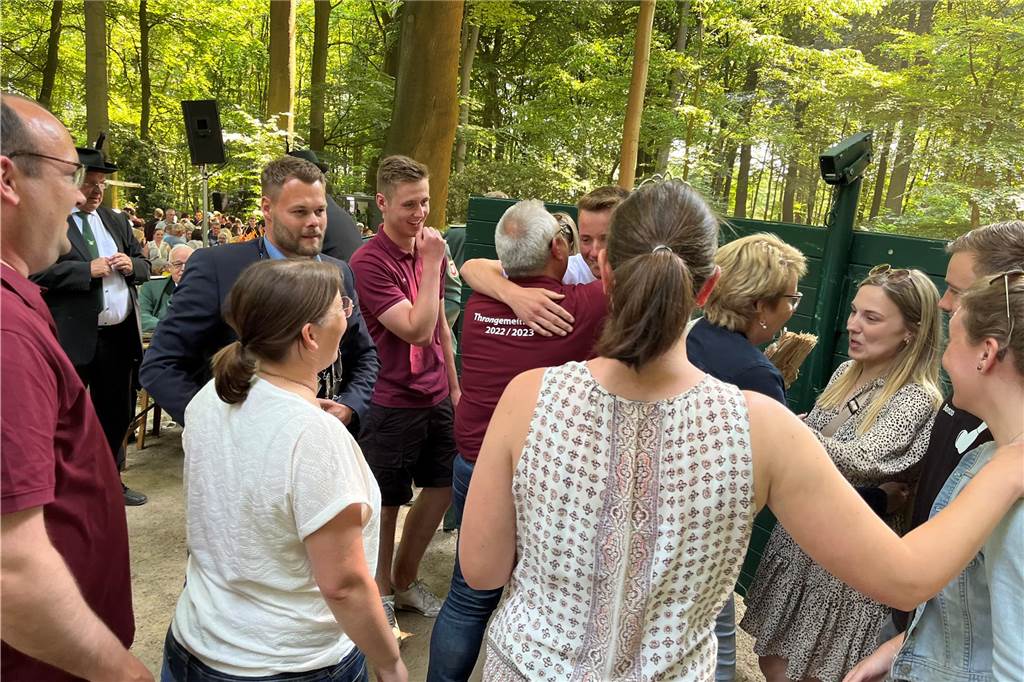 Das neue Königspaar wurde bejubelt.